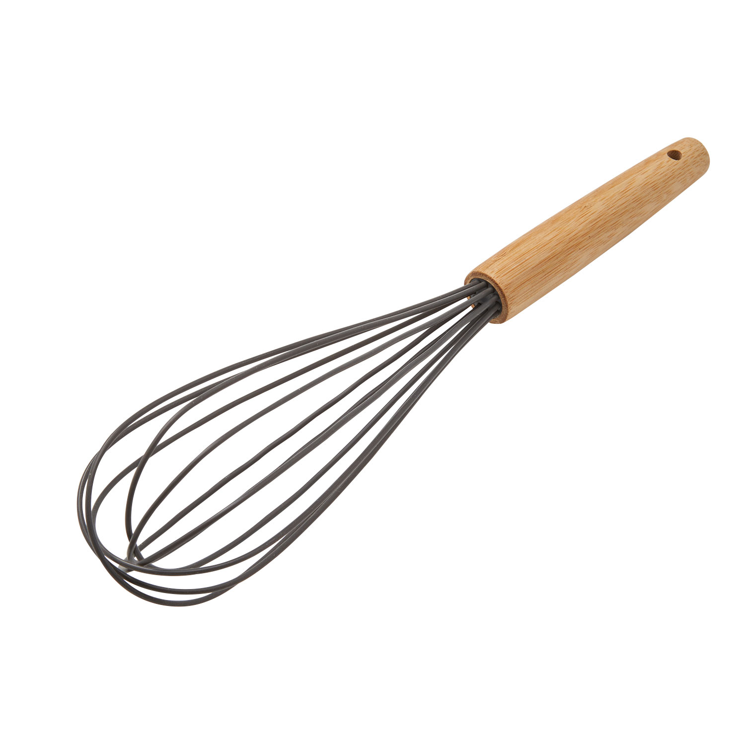 Silicone Whisk w/Bamboo Handle