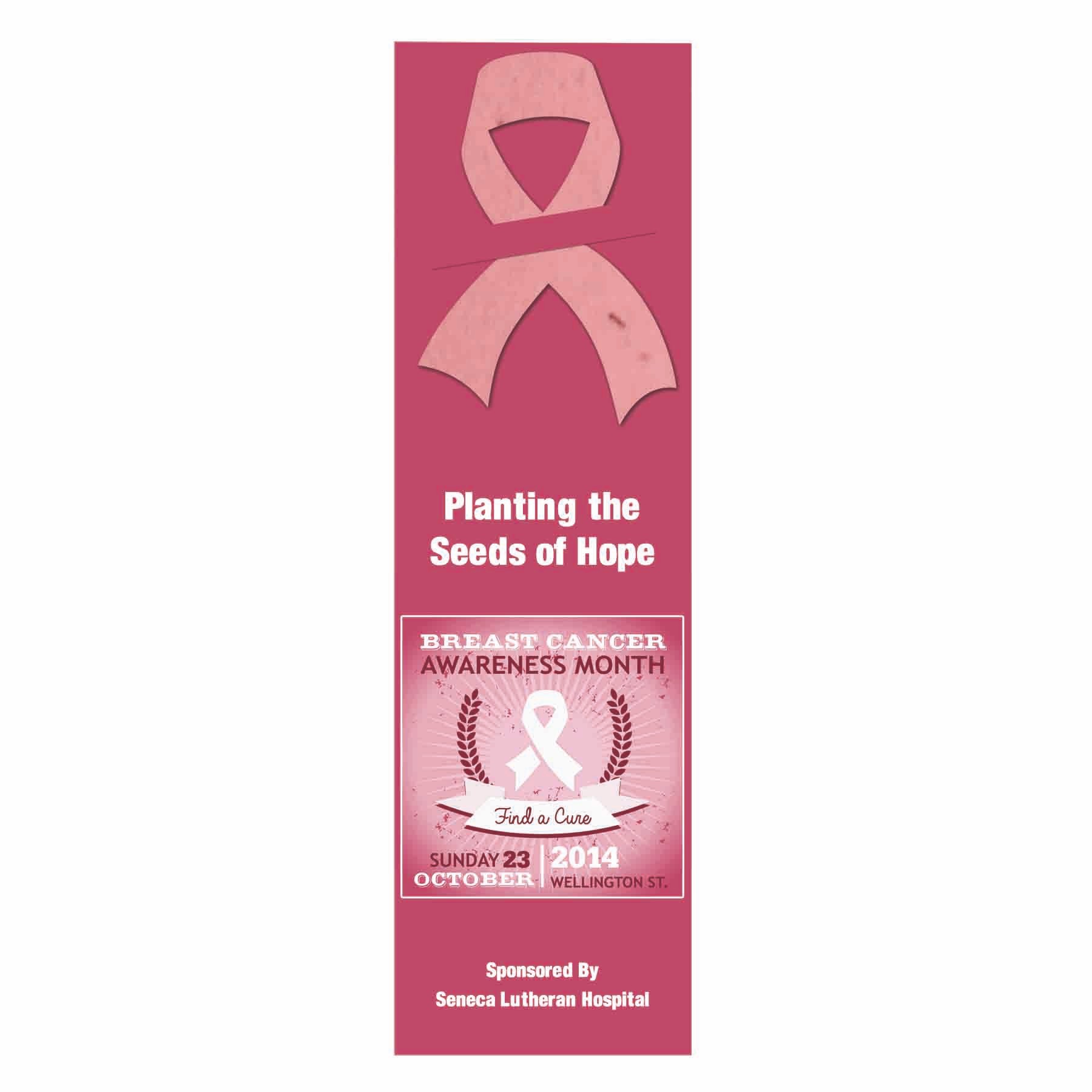 Ribbon Seed Shape Bookmark