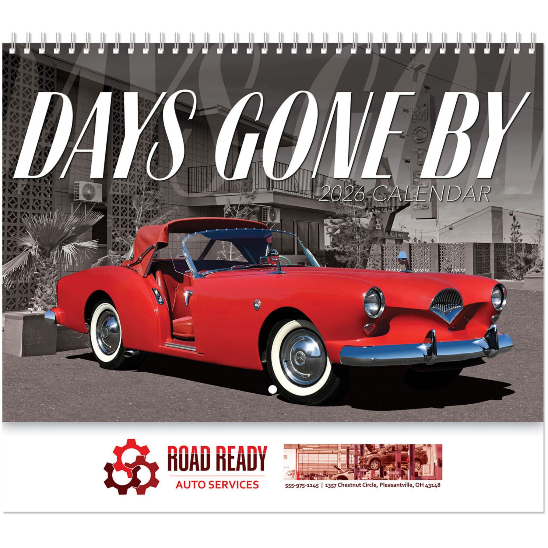 Full Color Days Gone By Spiral Wall Calendar