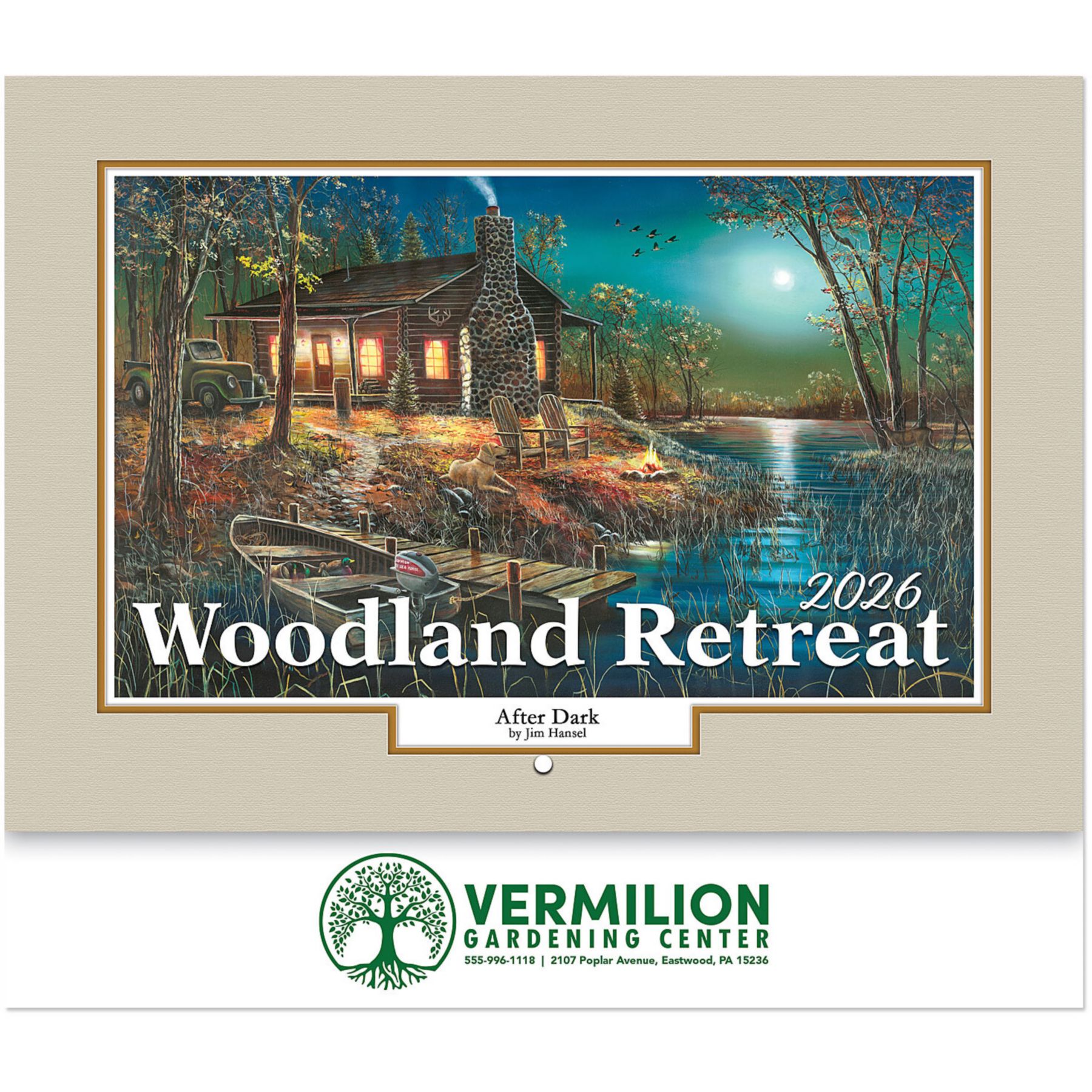 Woodland Stapled Wall Calendar