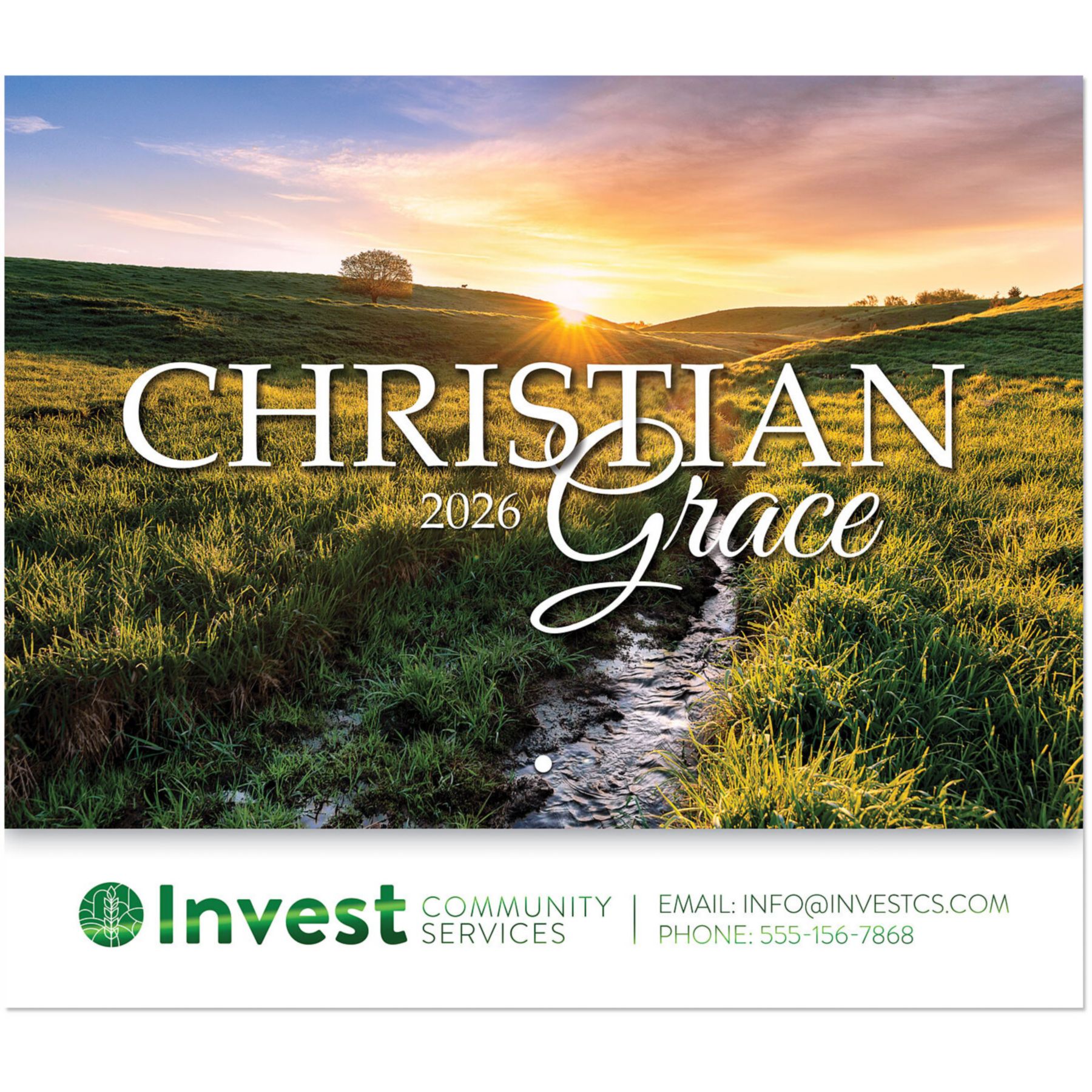 Christian Grace Stapled Wall Calendar