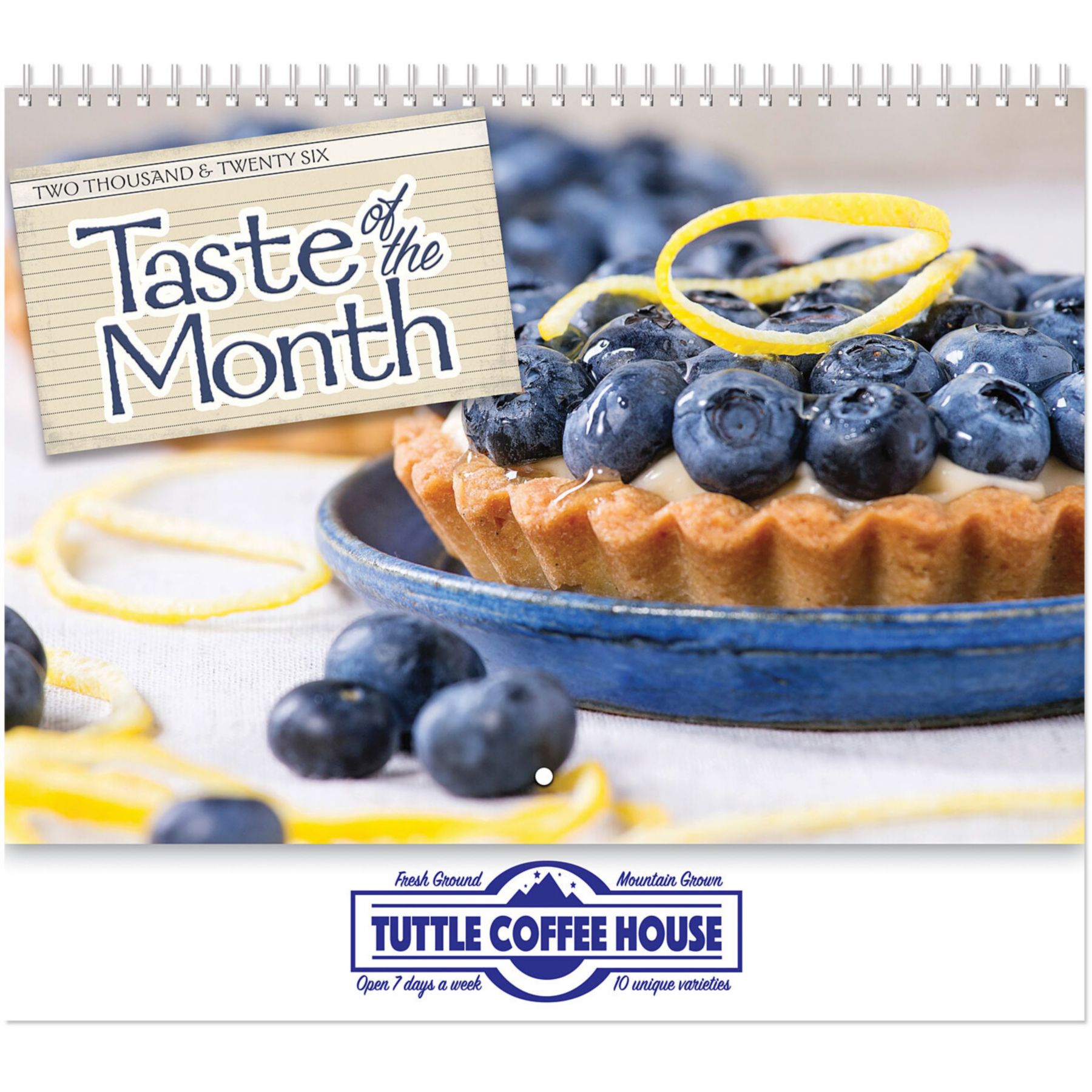 Taste Of Month Wall Calendar Spiral