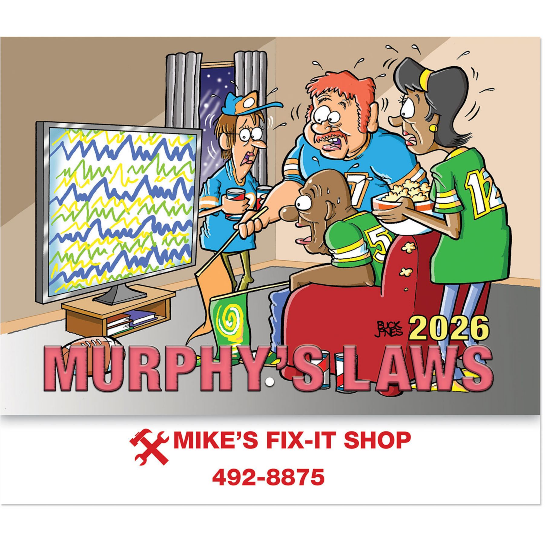 Murphy's Laws Stapled Wall Calendar