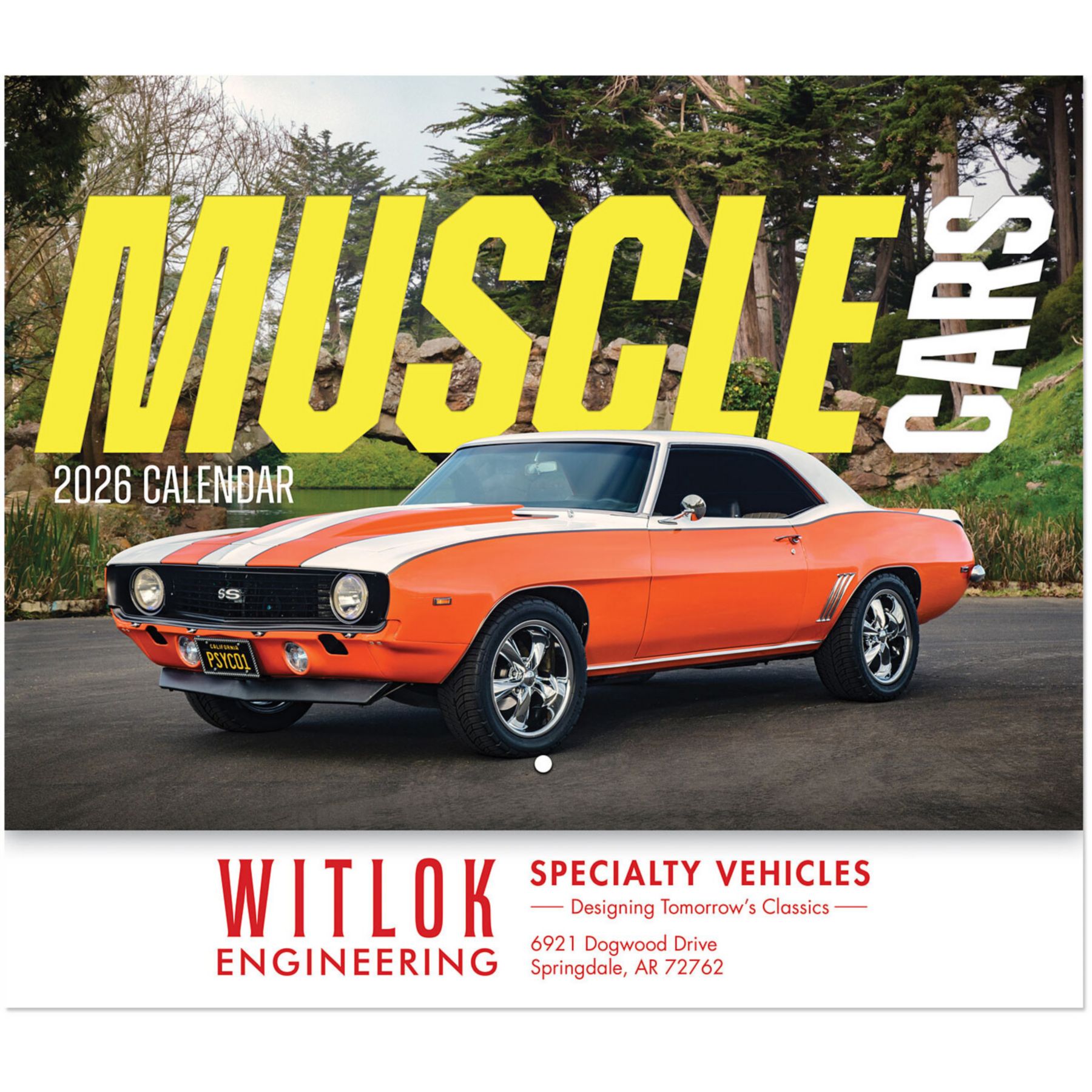 Muscle Cars Stapled Wall Calendar
