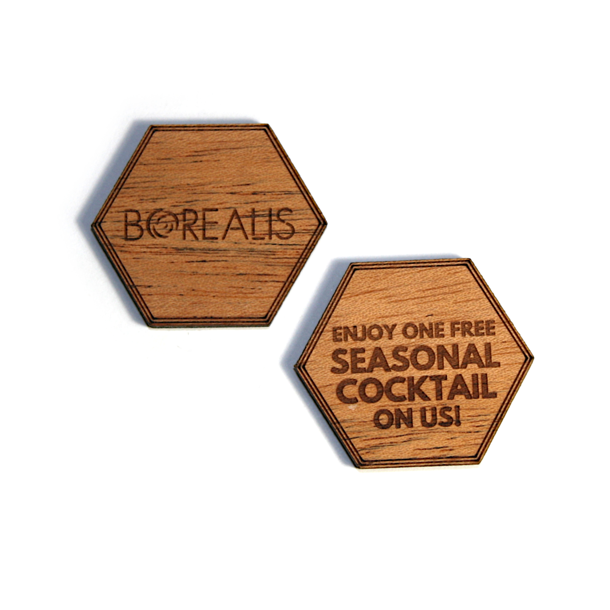 Wood Logo Token Lapel Pin