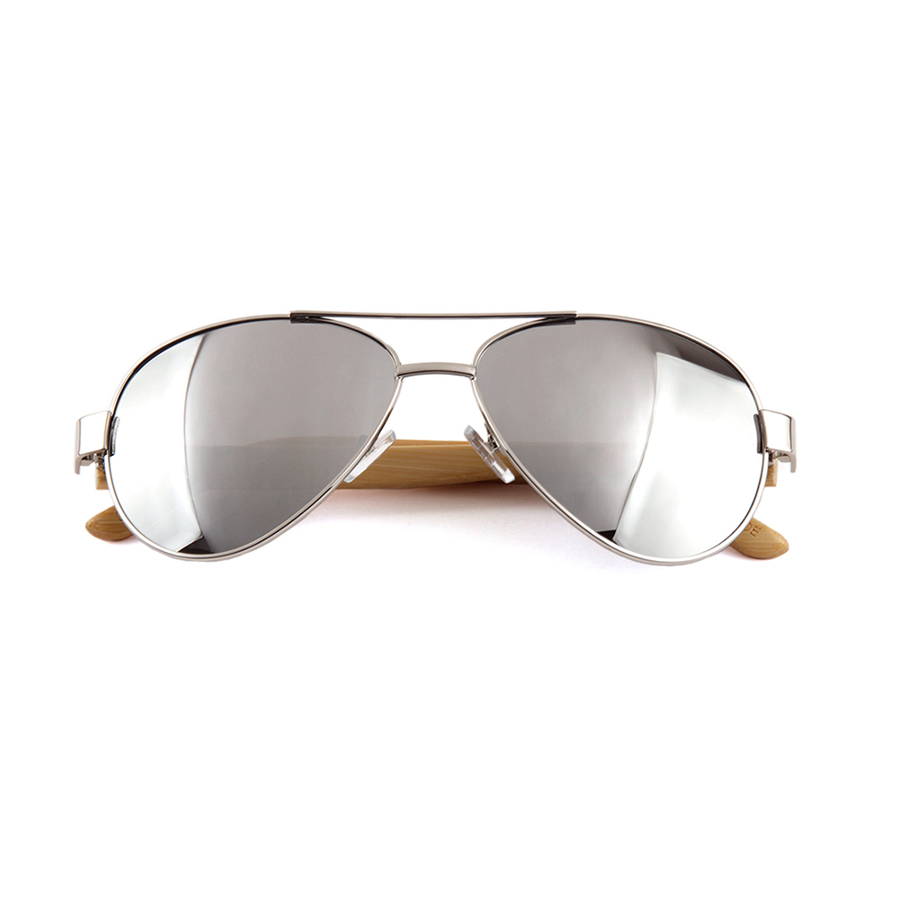 Wooden Series Bamboo Classic Aviator Sunglasses (TETON)