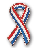 Patriotic Ribbon Stock Pin