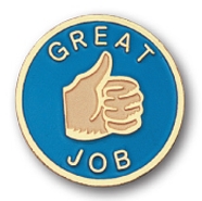 Great Job Stock Pin