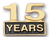 Years of Service Cutout Pin
