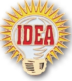 Bright Idea Light Bulb Stock Pin