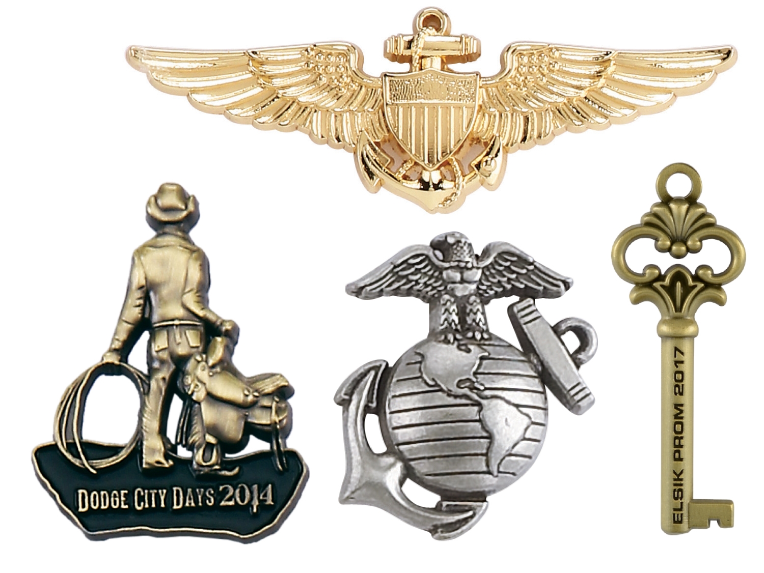 3D Antique Cast Lapel Pin