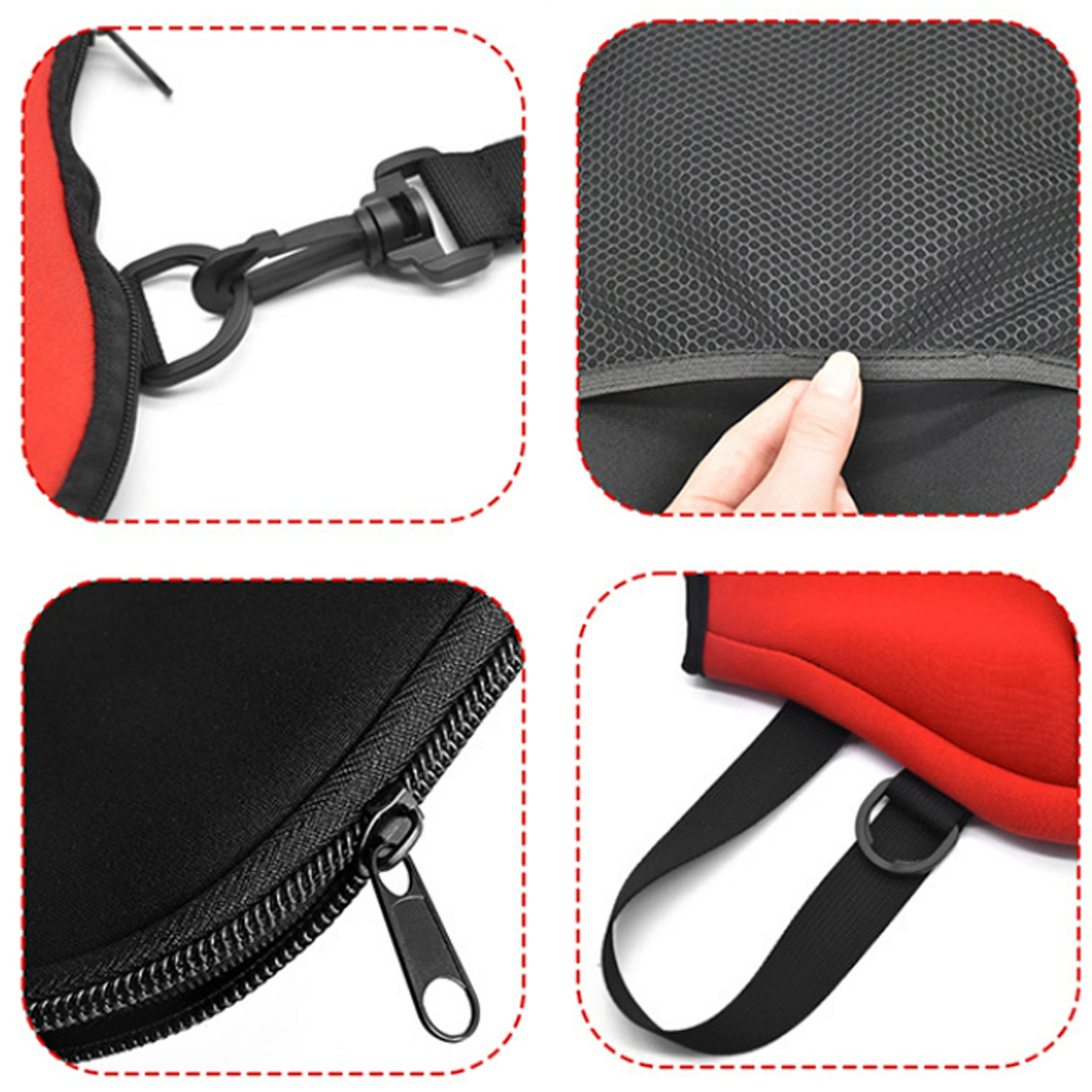 Neoprene Pickleball Paddle Cover Bag with Adjustable Strap