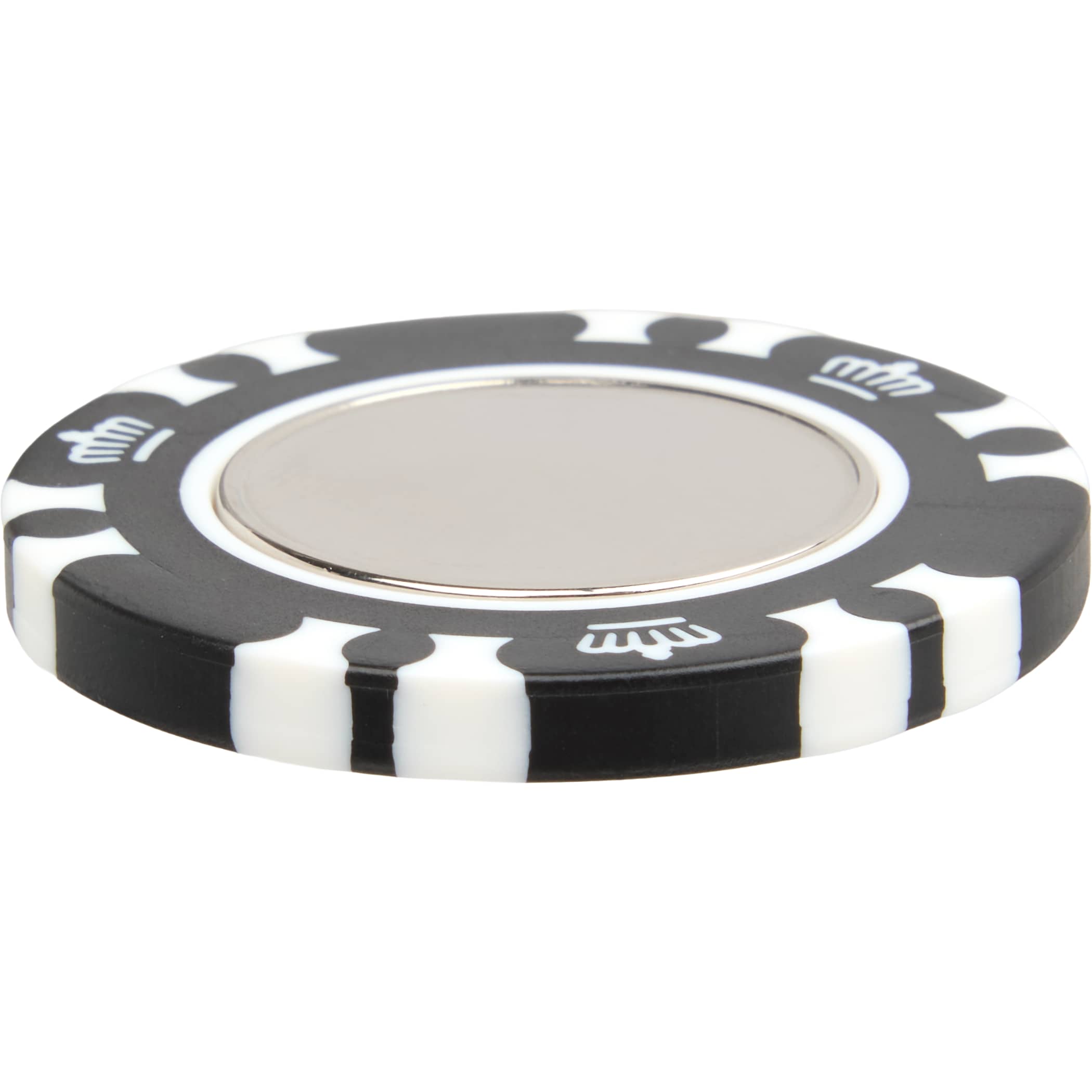 Recycled Poker Chip w/ Metal Ballmarker