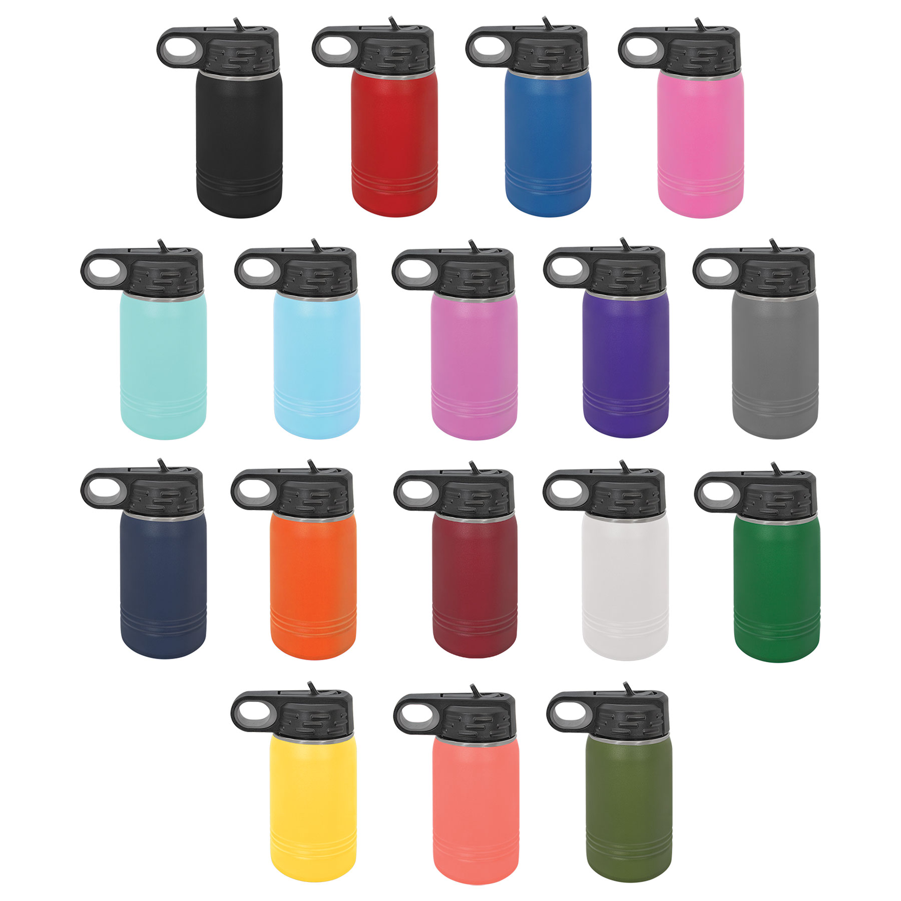12 oz Polar Camel Metal Water Bottles