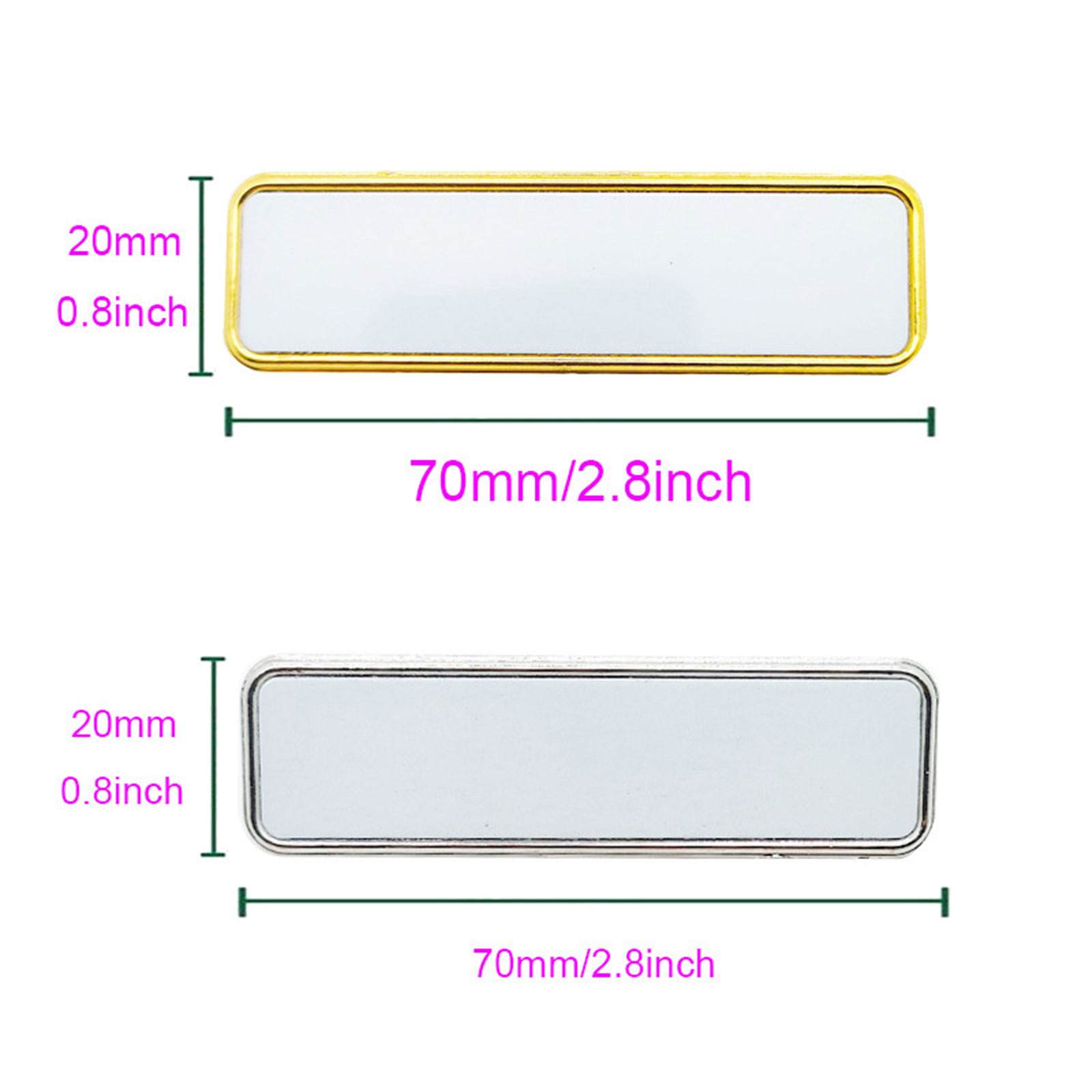 Metal Name Tag Badge Pin