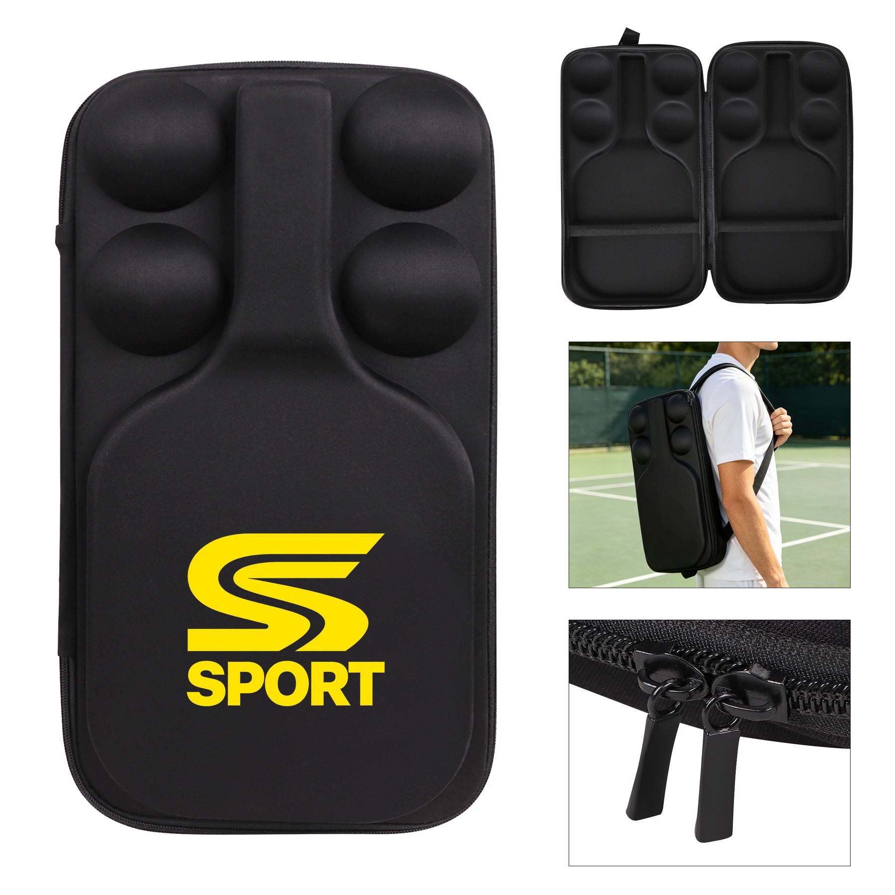 Portable Pickleball Paddle Bag W/ Adjustable Strap