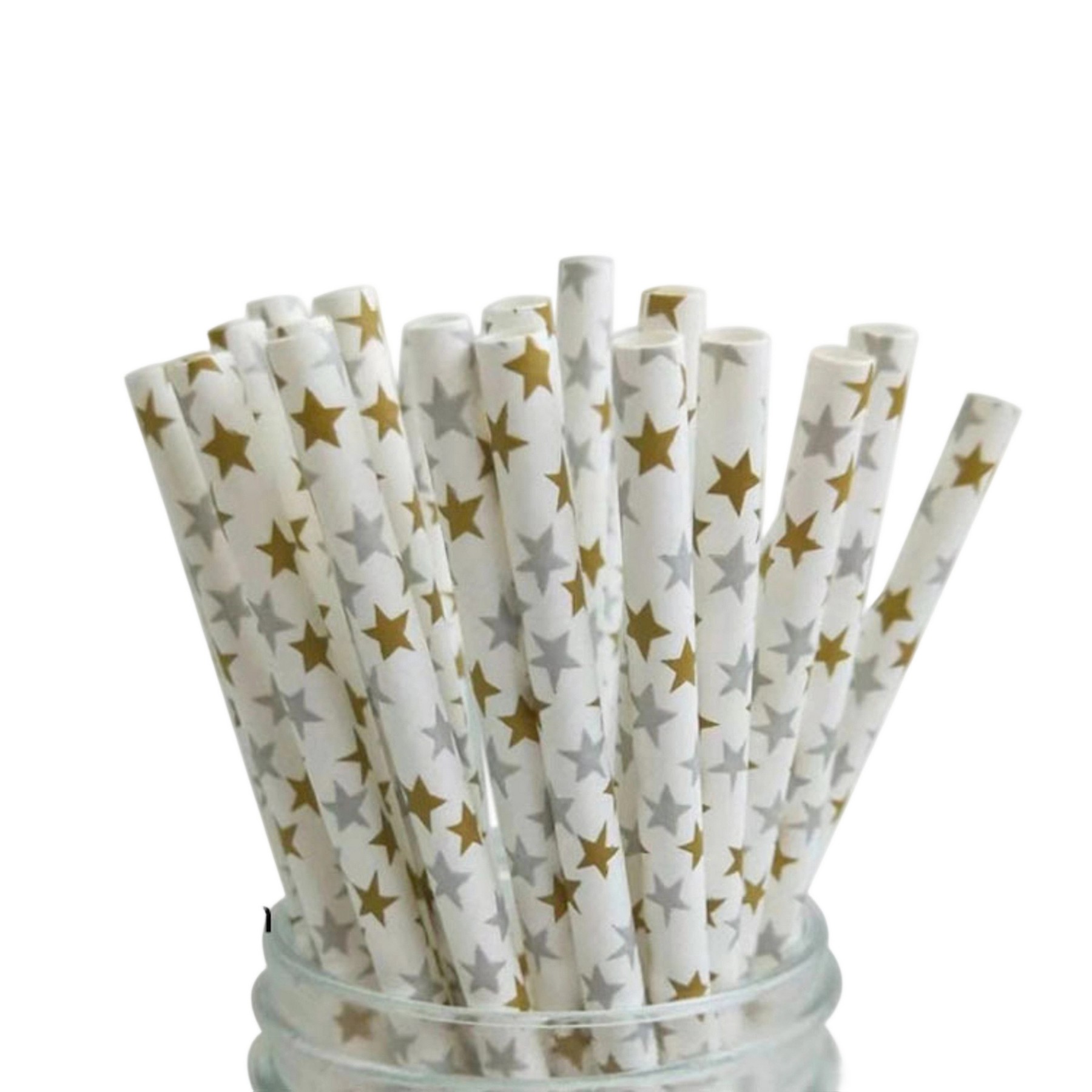 Rainbow Paper Straw 25-Pack (AEK0049)