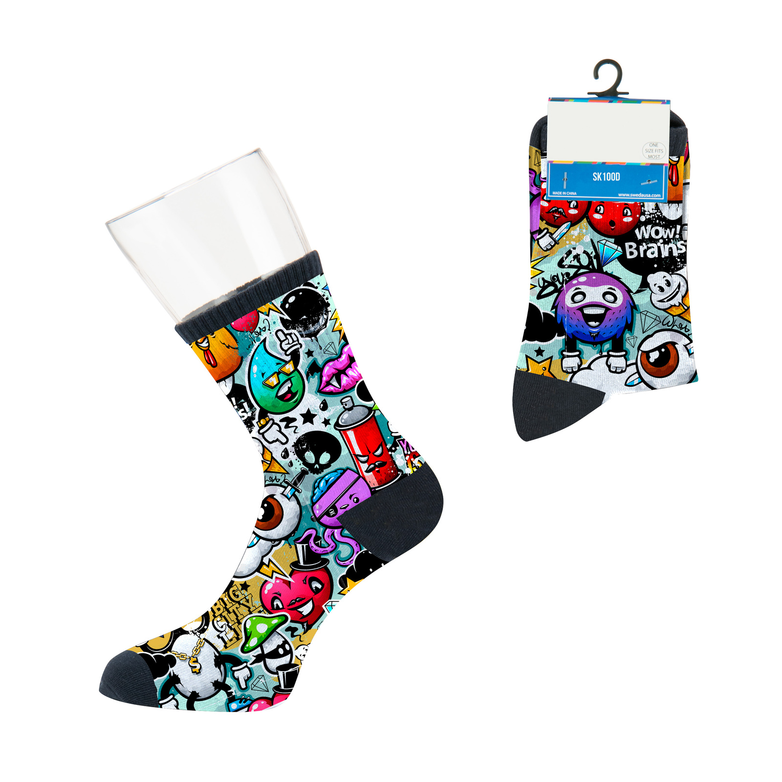 Custom Classic Business Style Sock - Digital Sublimation 1