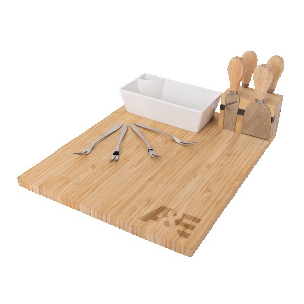 Charcuterie Board with Bowl, Utensils, and Forks 1