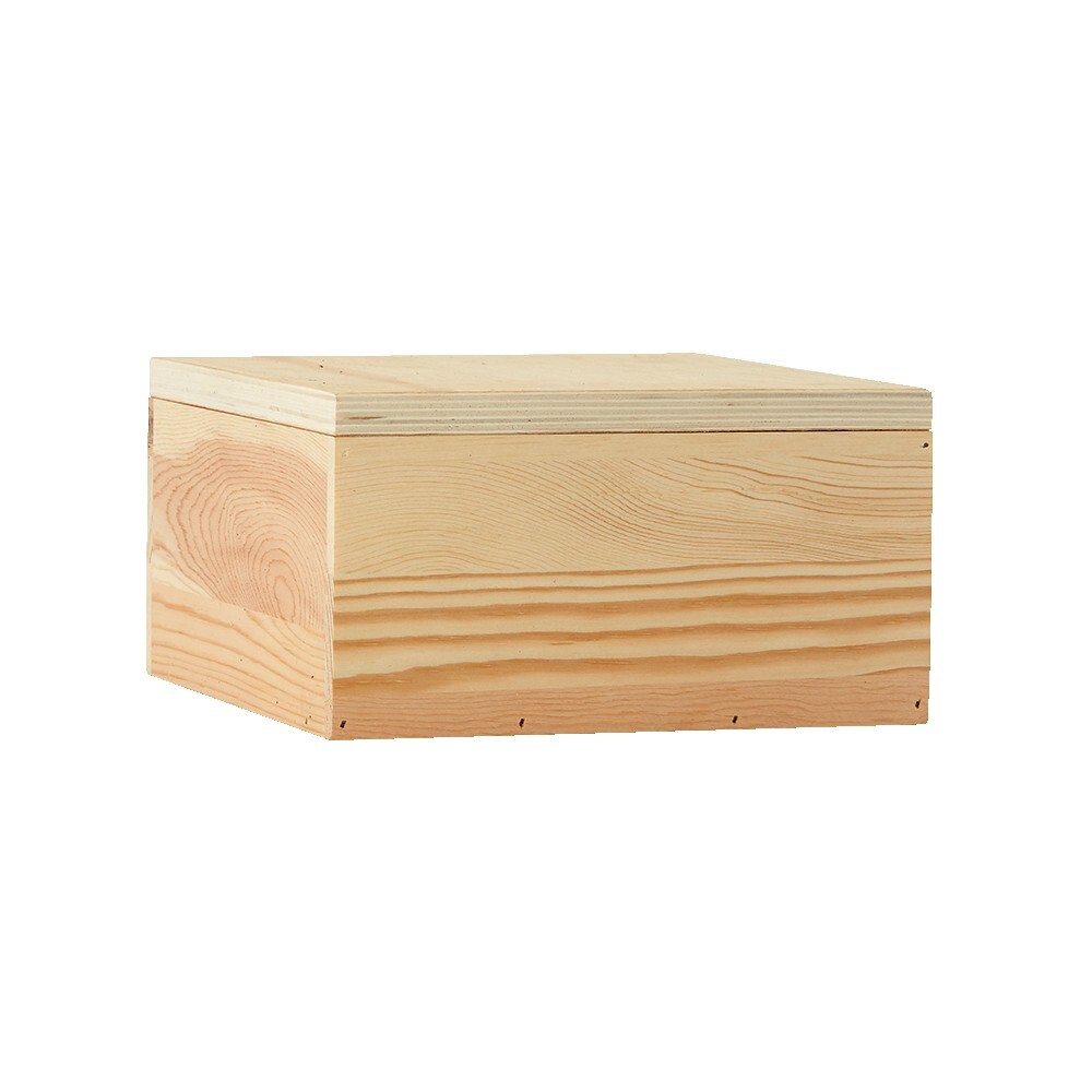 7 X 7 Large Square Wooden Box 1