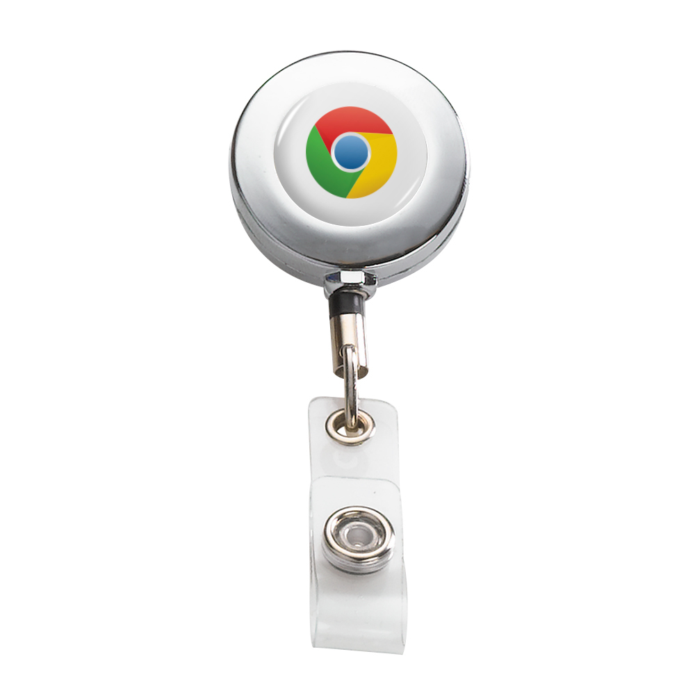 Metal Retractable Badge Reel With Belt Clip 1