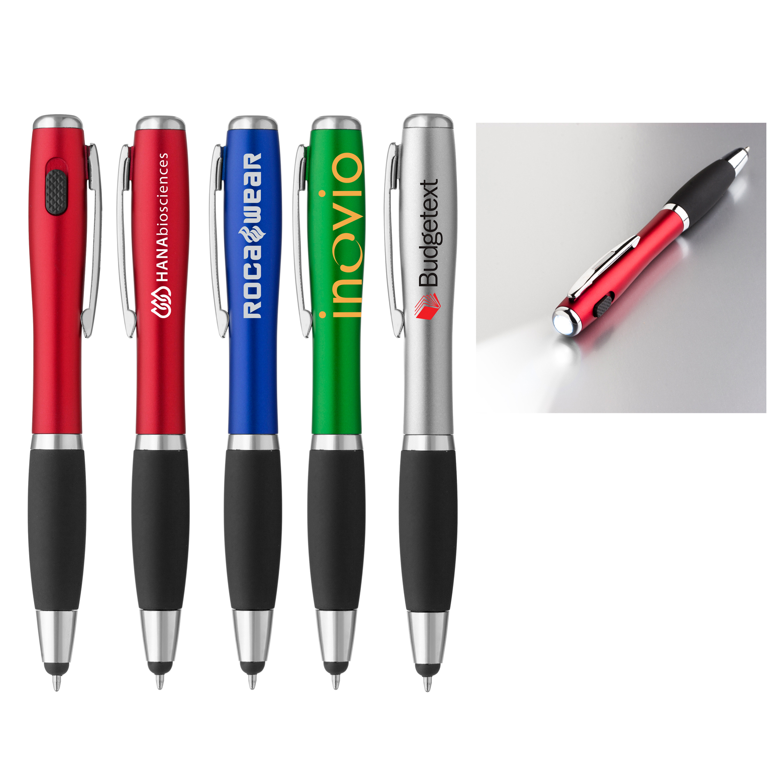 Curvaceous Stylus Ballpoint With Light 1