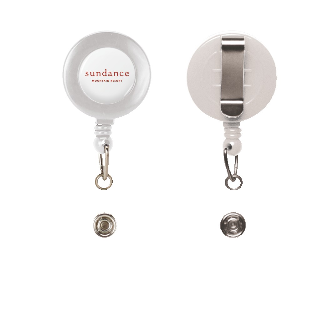 Retractable Badge Reel With Belt Clip 1