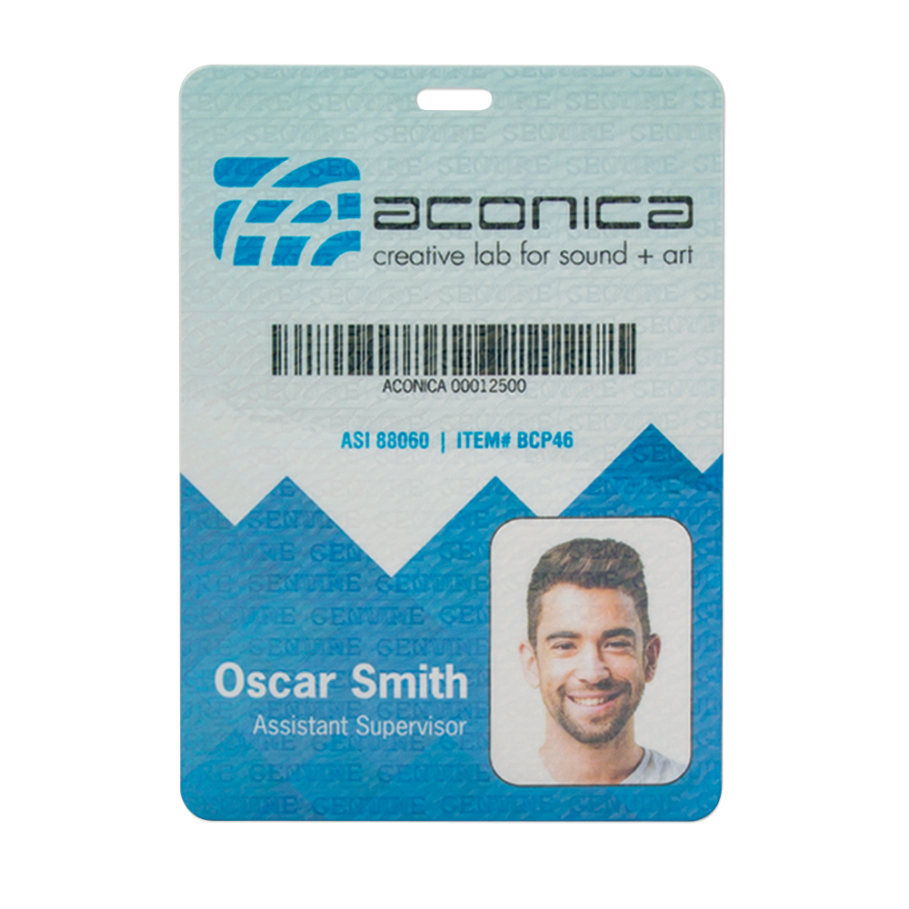 4" X 6" Plastic Identification Badge 1