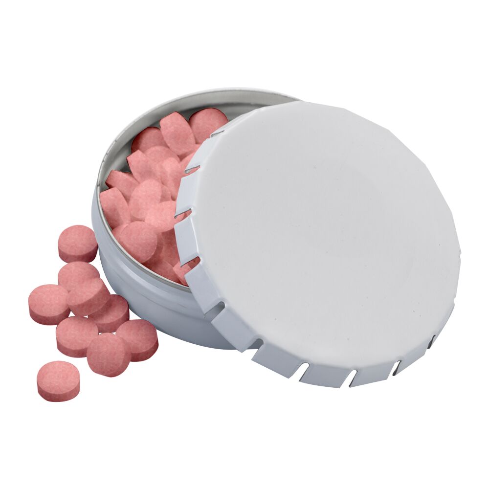 2 1/8" Large Round Push Tin with Mints