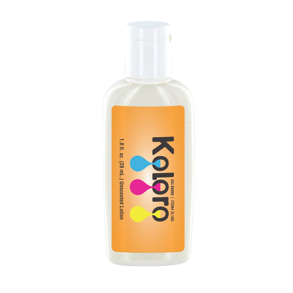 1 oz Lotion in Clear Oval Bottle 1