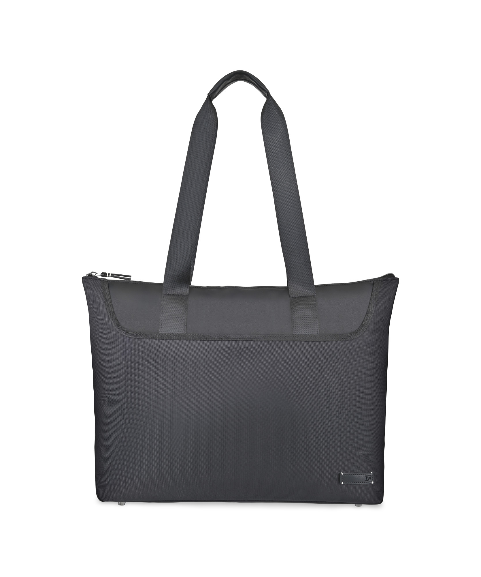 Travis & Wells® Lennox Recycled Nylon Laptop Tote - Black