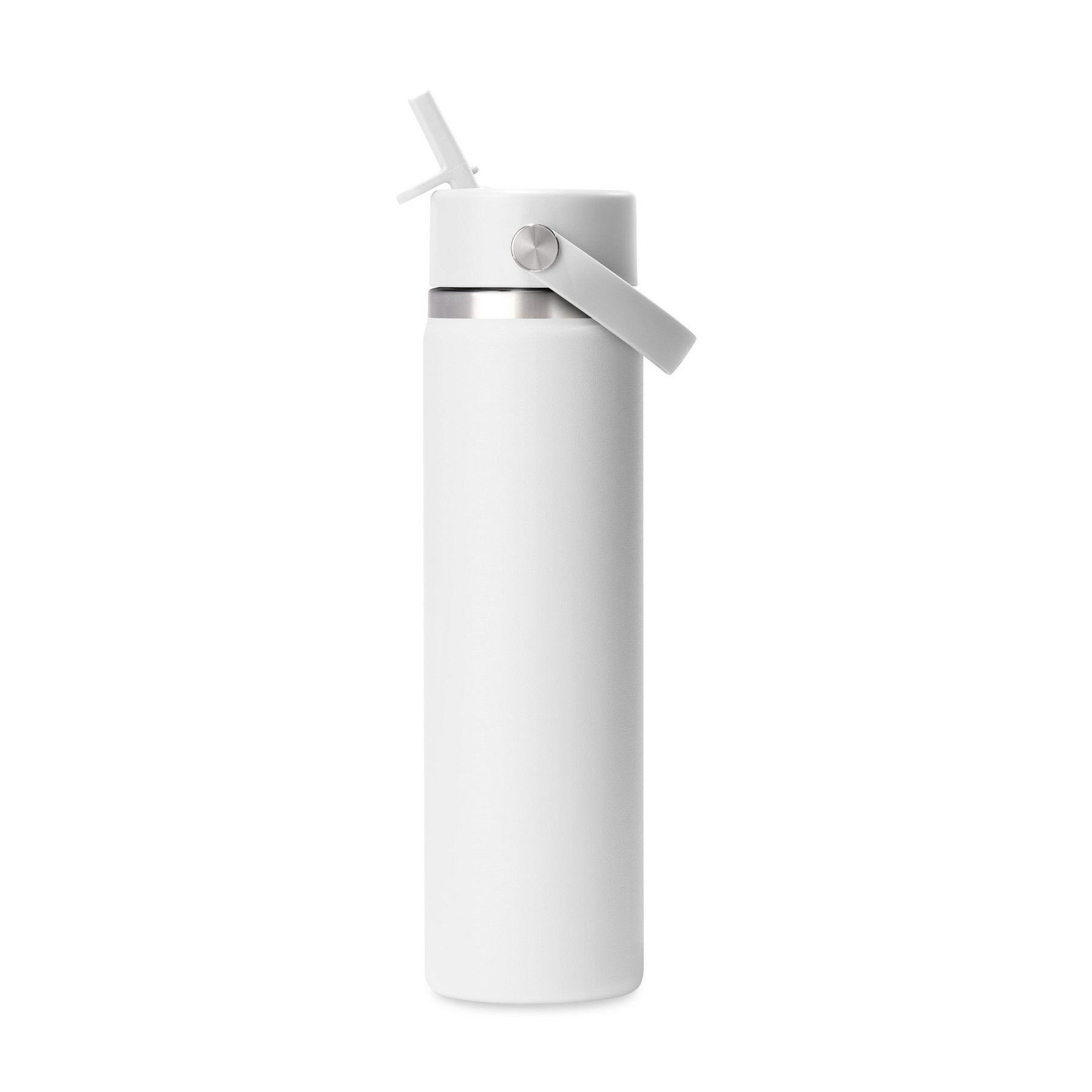 Hydro Flask Wide Flex Straw Cap Bottle 24 oz - White