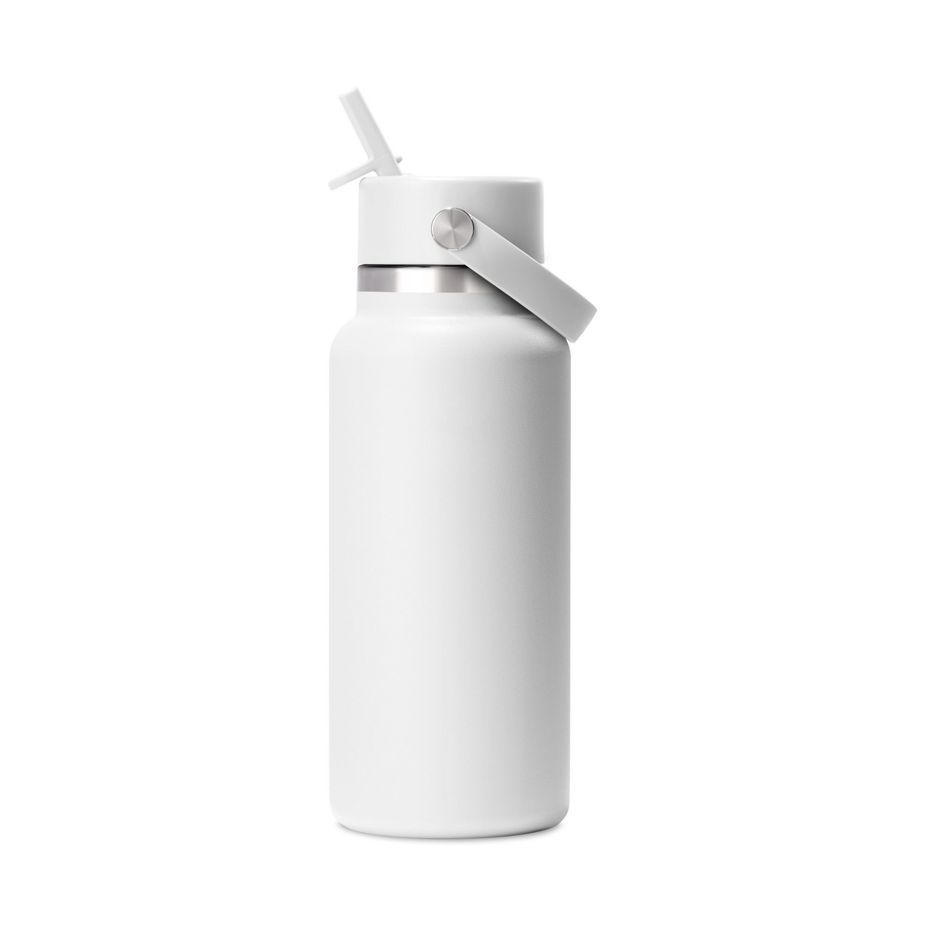 Hydro Flask Wide Flex Straw Cap Bottle 32 oz - White