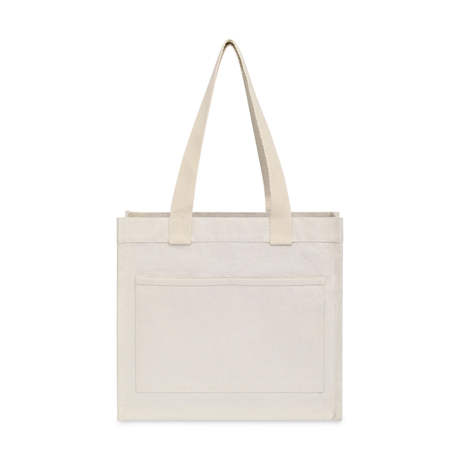 Recycled Cotton Pocket Tote - AWARE - Natural