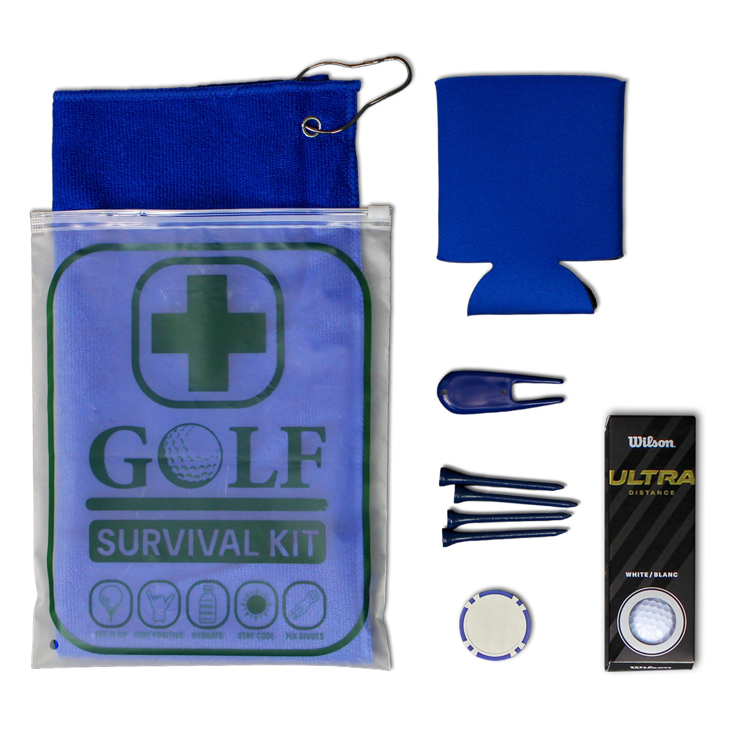 Golf Survival Kit Value Edition with Wilson Ultra Golf Balls