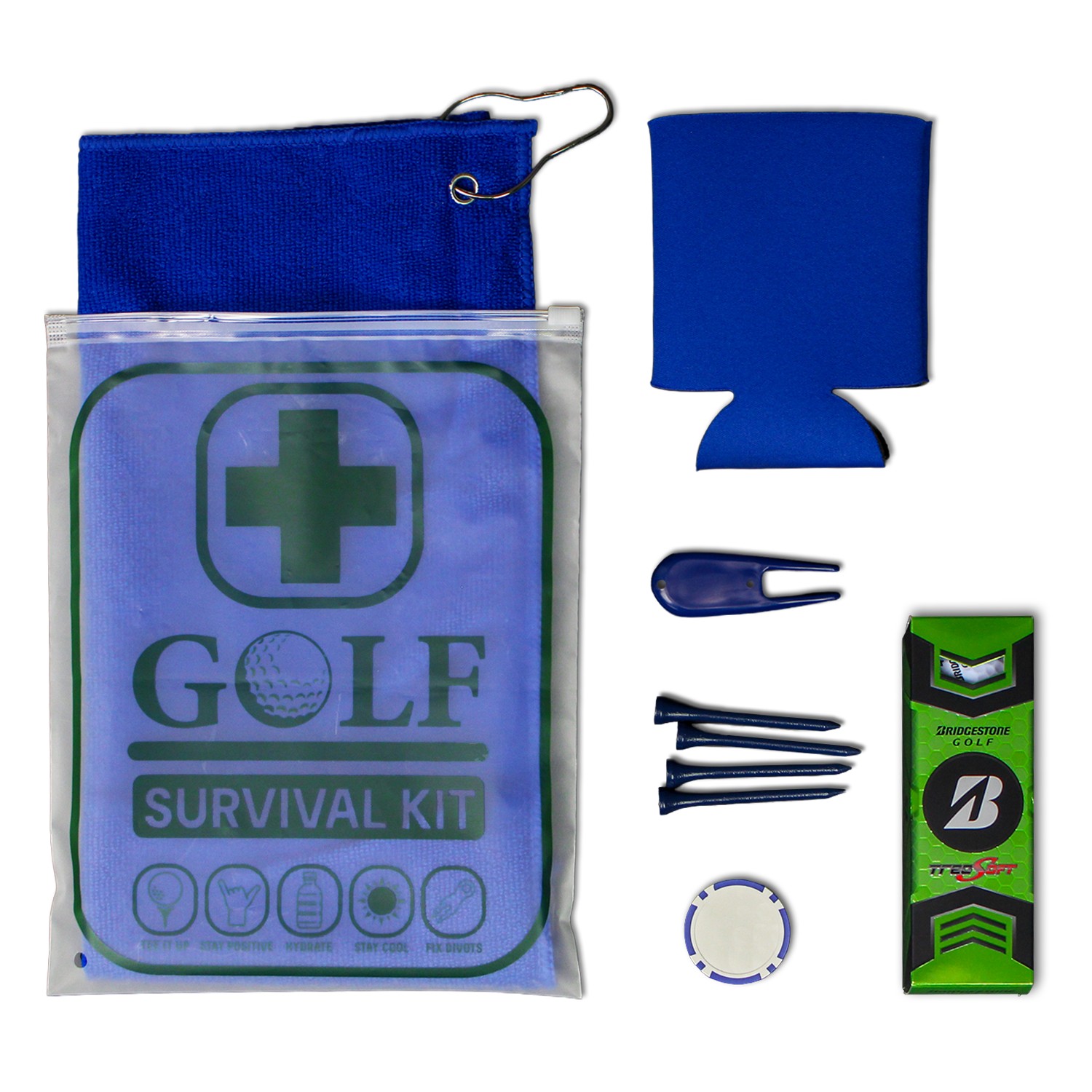 Golf Survival Kit Value Edition with Bridgestone Treo Golf Balls
