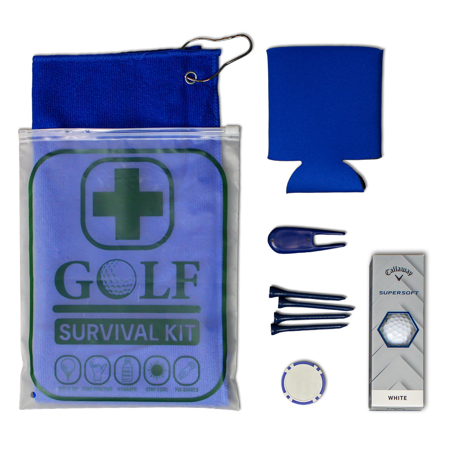 Golf Survival Kit Value Edition with Callaway Supersoft Golf Balls