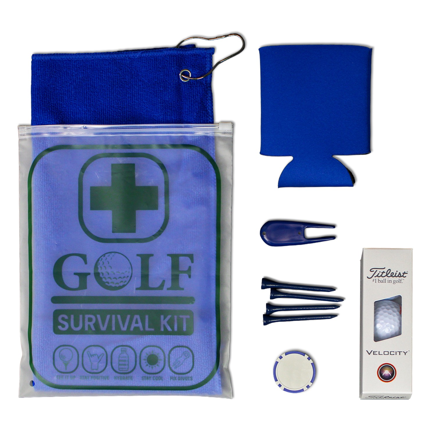 Golf Survival Kit Value Edition with Titleist Velocity Golf Balls