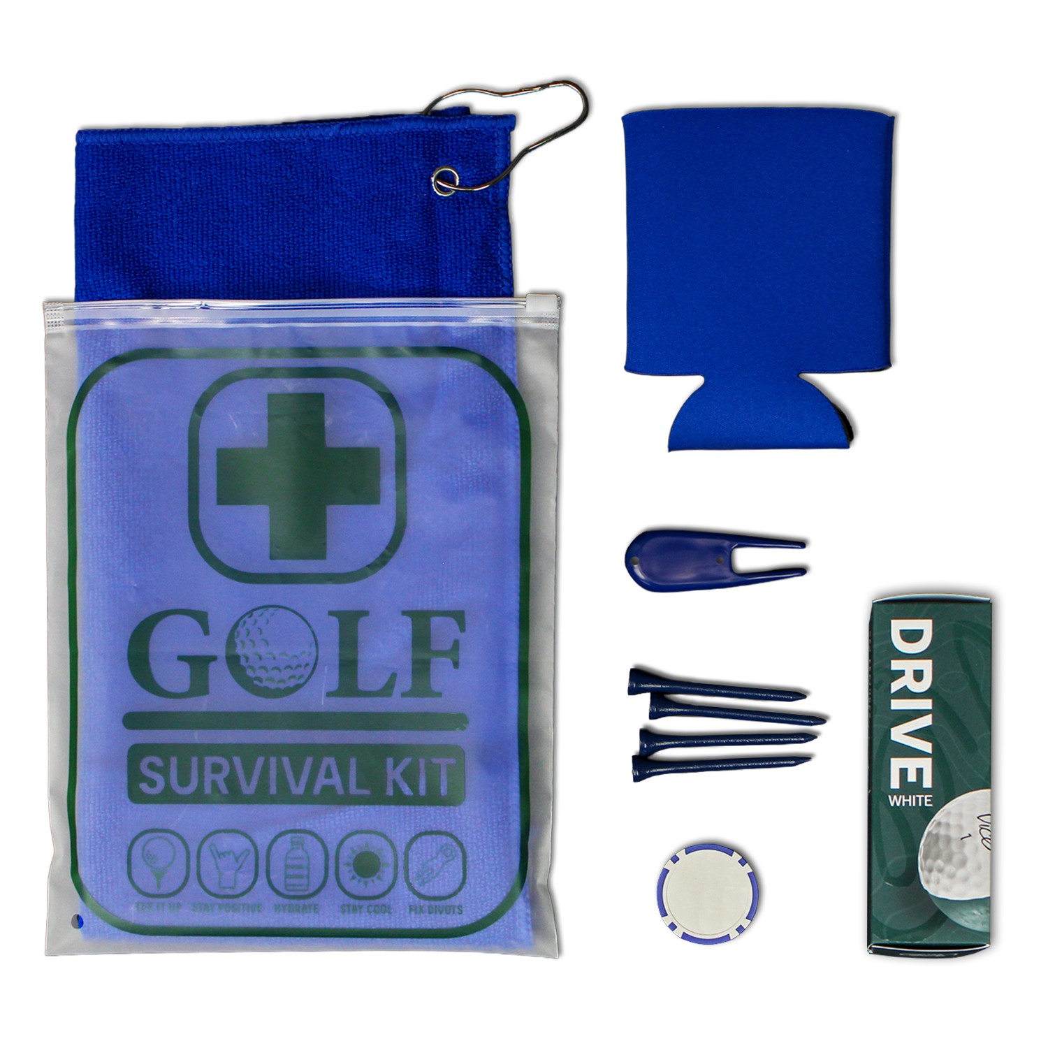 Golf Survival Kit Value Edition with Vice Drive Golf Balls