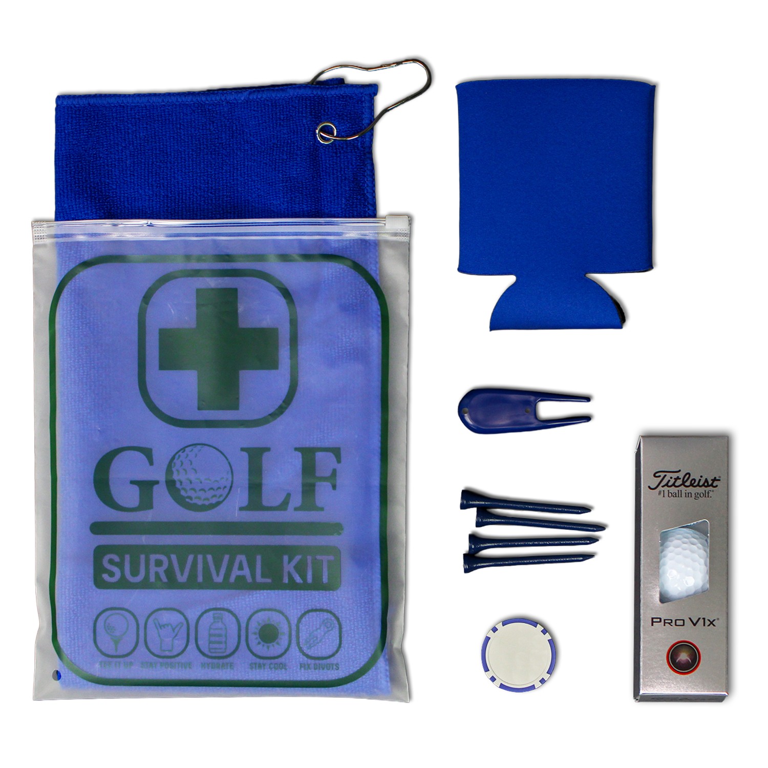 Golf Survival Kit Value Edition with Titleist Pro V1X Golf Balls