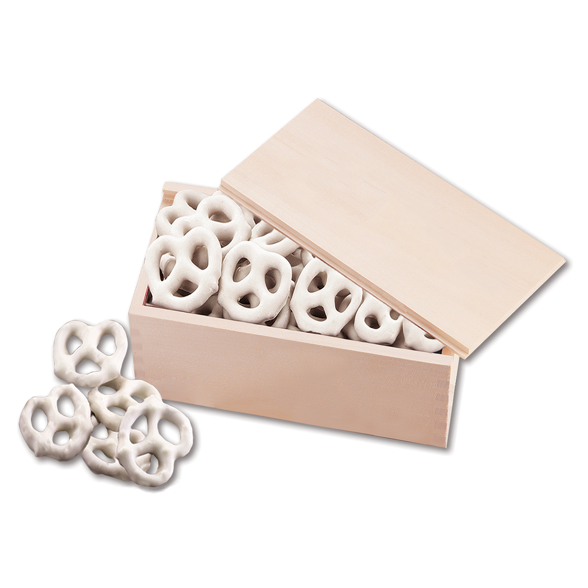 Wooden Collector's Box w/Frosted Pretzels