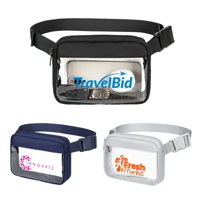 Custom AeroLOFT® Clear View Crossbody Belt Bag