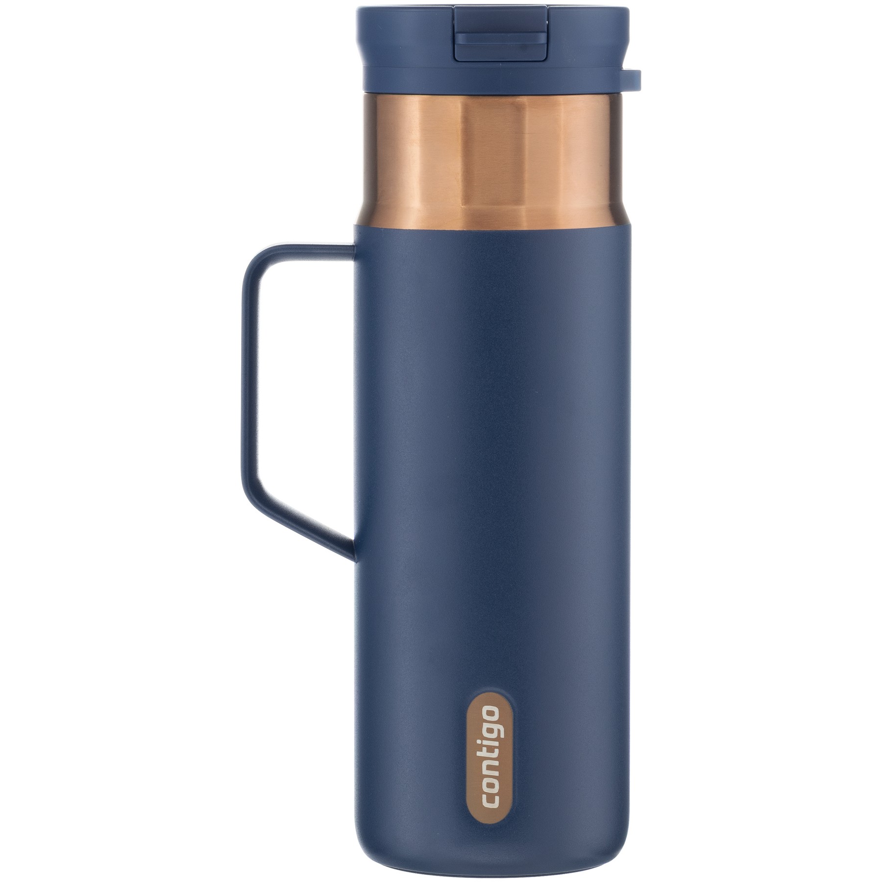 20 oz Contigo SnapSeal Handle Double-Wall Stainless Steel Travel Tumbler