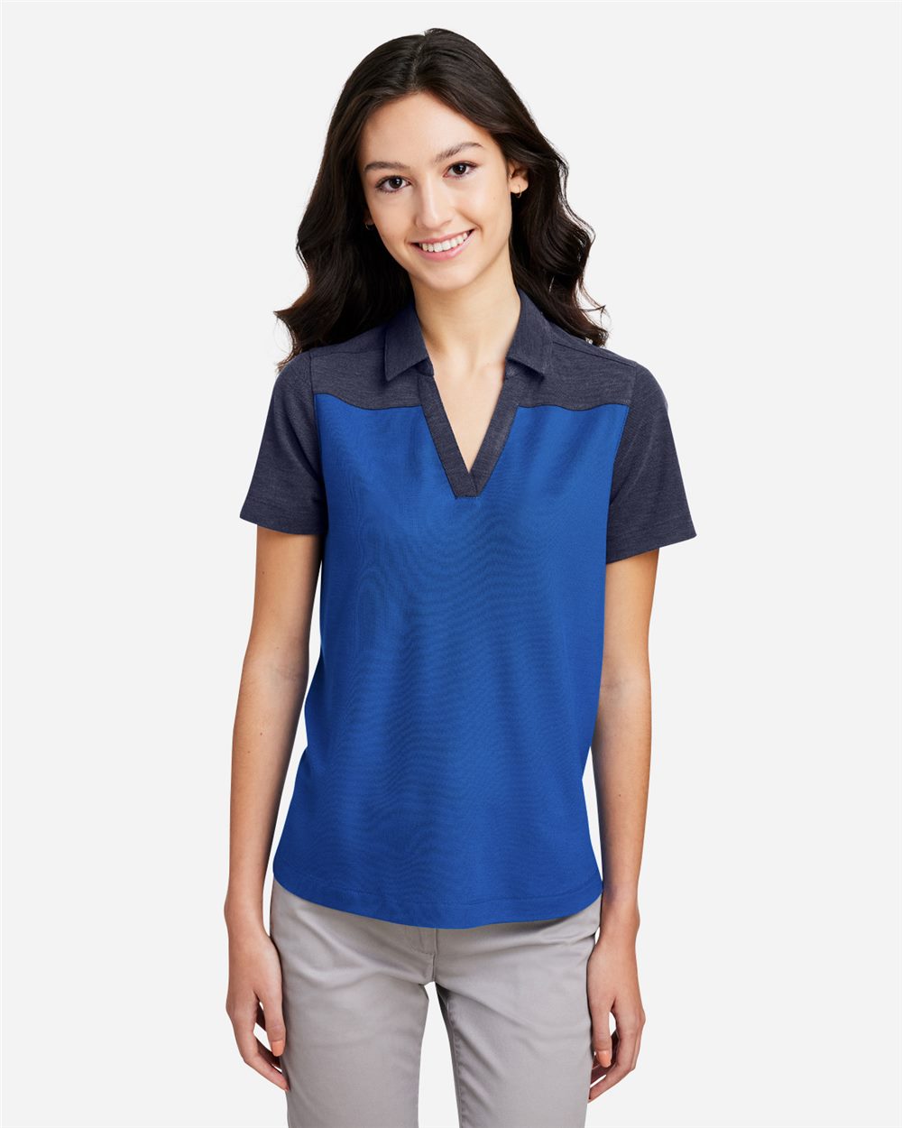 CORE365® Women's Fusion ChromaSoft™ Colorblock Polo Shirt