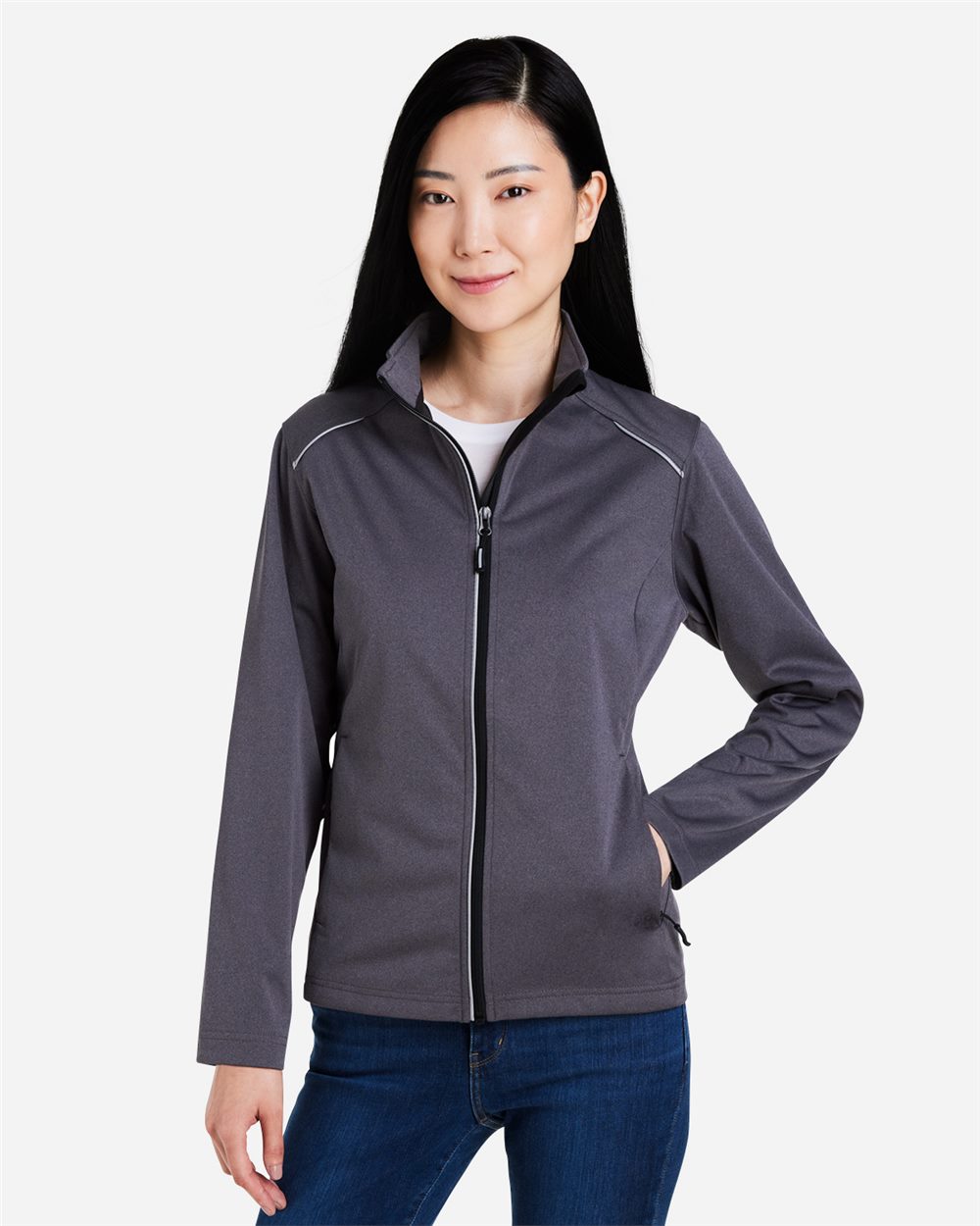 CORE365® Women's Techno Lite Three-Layer Knit Tech-Shell