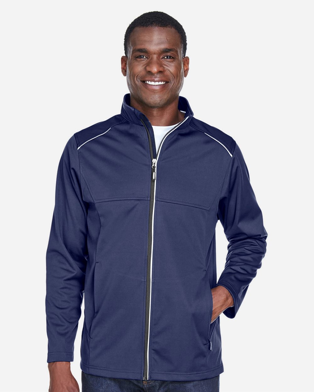 CORE365® Men's Techno Lite Three-Layer Knit Tech-Shell