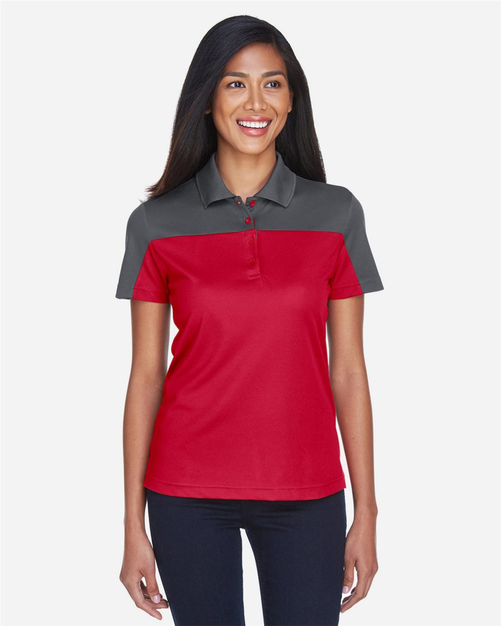 CORE365® Women's Balance Colorblock Performance Piqué Polo
