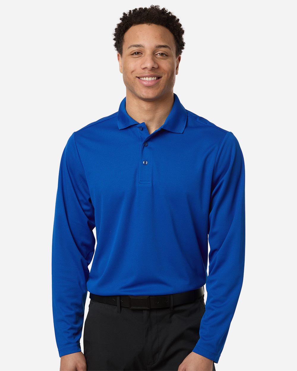CORE365® Men's Nova Performance Long Sleeve Pique Polo