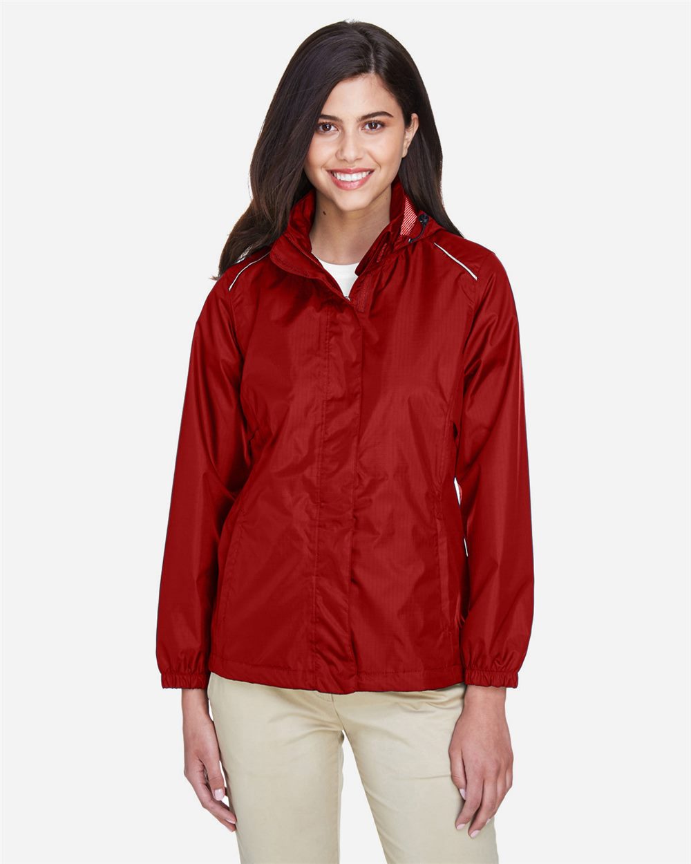 CORE365® Women's Climate Seam-Sealed Lightweight Variegated Ripstop Jacket