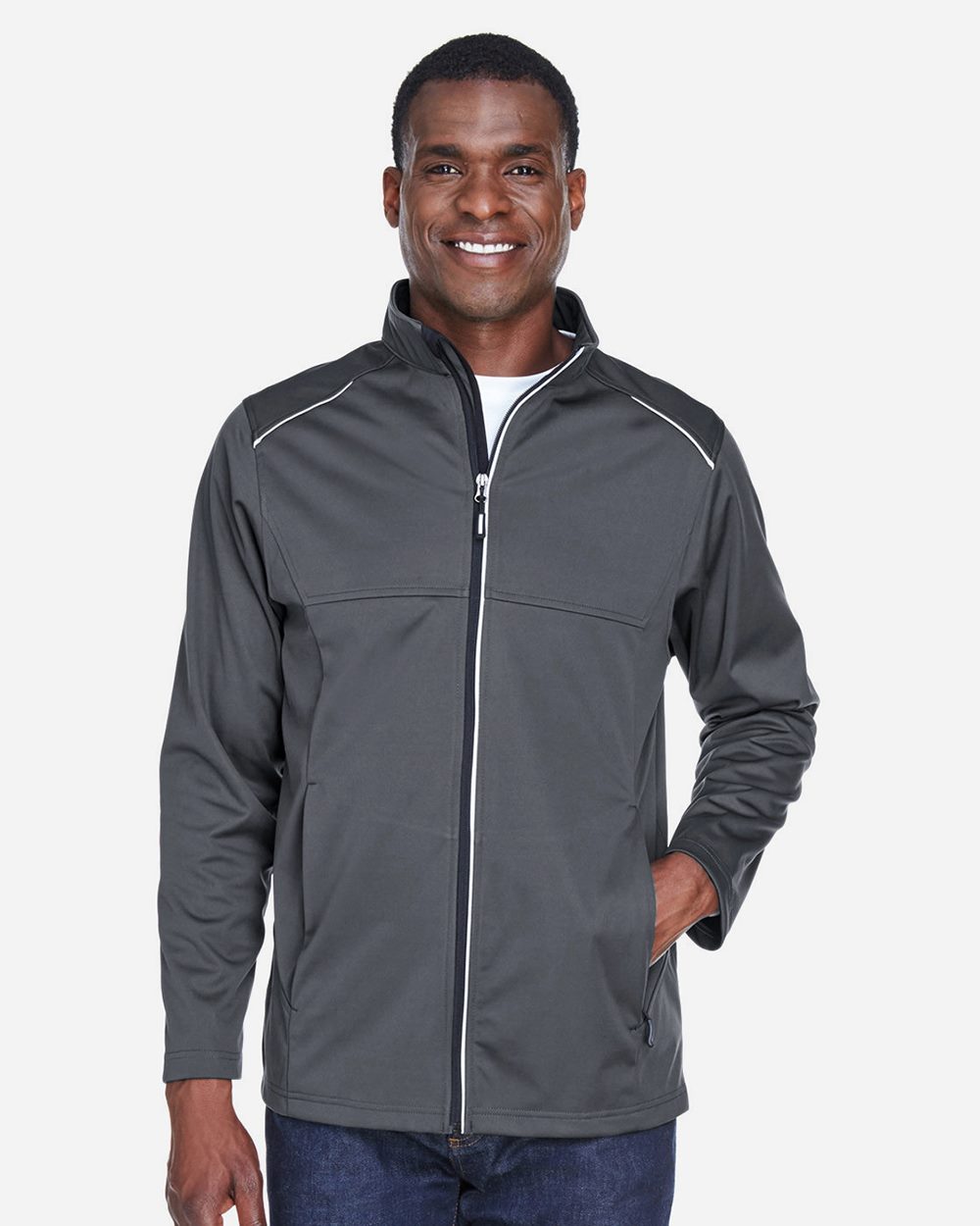CORE365® Men's Tall Techno Lite Three-Layer Knit Tech-Shell